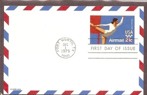 US SC # UXC18 Gymnast .Postal Card FDC. Ready For Cachet  - Picture 1 of 1