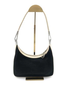 GUCCI Canvas Leather Shoulder Bag Handbag - Picture 1 of 12