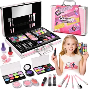 Teen Makeup Kit for Girls Ages 8-12, Starter Full Make up Set with Train Case / - Picture 1 of 12