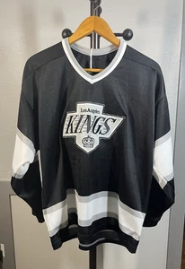 Maglia Hockey Vintage CCM Los Angeles Kings Nero Grigio Taglia VEDI DESCRIZIONE - Foto 1 di 11
