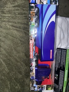 KENWORTH T700 TRUCK W/ DRY GOODS TRAILER Blue 1/32 DIECAST BY NEW RAY 10273 - Picture 1 of 12