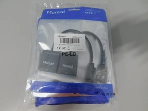 5x (2 packs) Moread Gold-Plated HDMI to VGA Adapter - Black - Brand New - Picture 1 of 8
