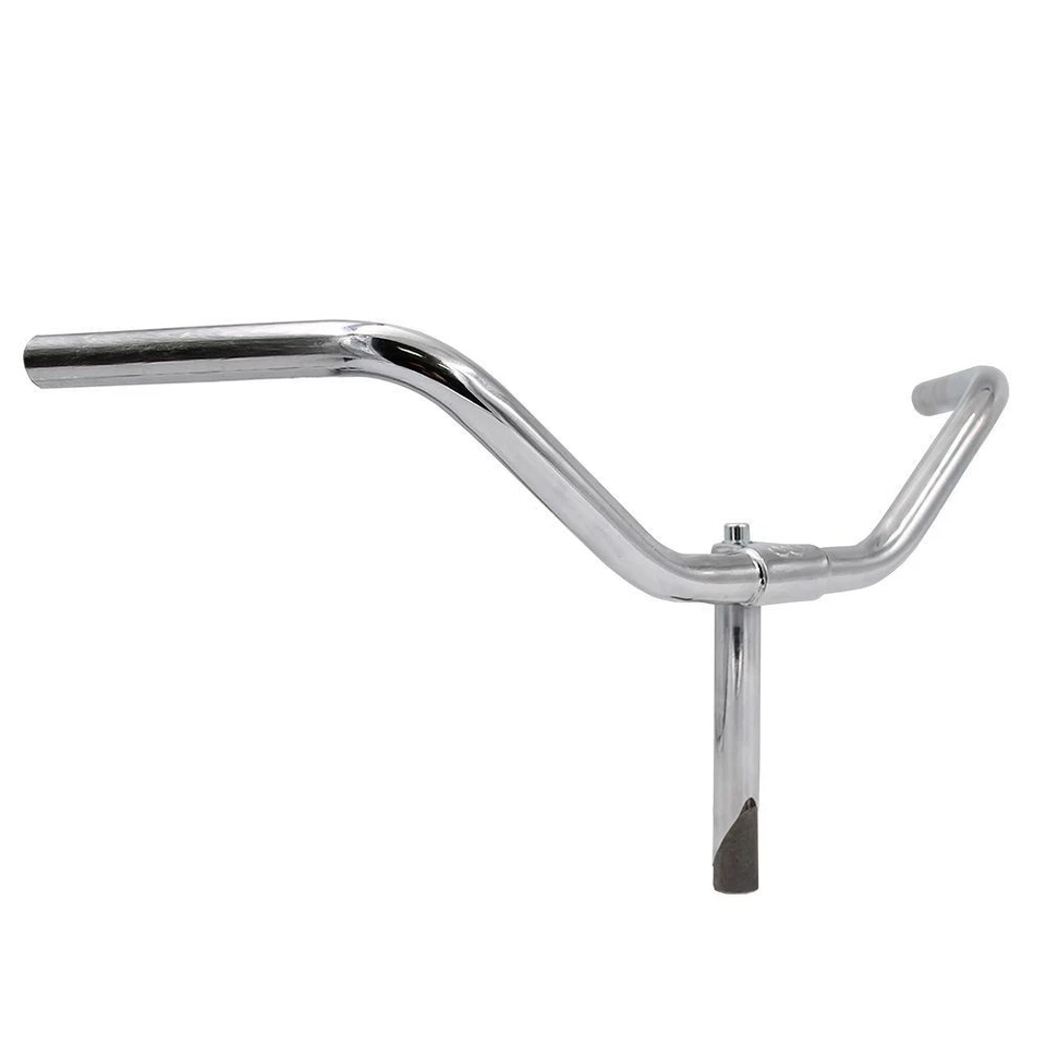 Manubrio MVTEK PARMA 22.2mm acciaio cromato argento senza leve - Immagine 1 di 1