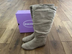 Graceland - Botas beige con fruncido - Imagen 1 de 12