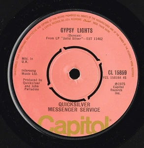 Quicksilver Messenger Service - Gypsy Lights, 7", (Vinyl) - Picture 1 of 1
