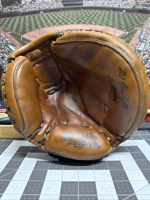 50’s Era MacGregor Model G180 Del Crandall Catchers Mitt Glove - RHT USA - Image 1 of 4