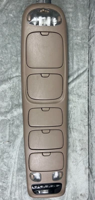 2001-2007 Toyota Sequoia Overhead Console Storage Dome Light Home Link Tan OEM - Image 1 of 4