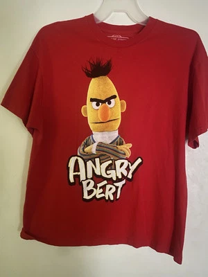 Camiseta roja vintage Sesame Street Angry Bert Y2K talla XL 2012 en excelente estado  Foto 1 de 4