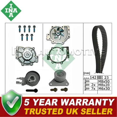 INA Timing Belt & Water Pump Kit Fits Volvo V70 S60 C70 S80 V50 S40 Ford Focus - Image 1 of 3