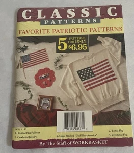 Classic Patterns Favorite Patriotic Patterns by Workbasket Sewing, Crochet - Picture 1 of 2