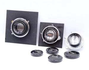 LOT of 4x5 Lenses: 190mm, 162mm Wollensak & 180mm Zeiss Jena – MUST READ! (3535) - Picture 1 of 10