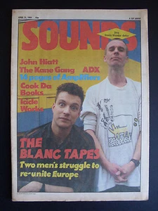 SOUNDS 21/4/84 HARD ROCK UK WHITE MAGAZINE JOHN HIATT ADX GOOD JOVI WELLER - Picture 1 of 1