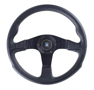 Volante Nardi Challenge 350 mm cuero negro cuero perforado negro - Imagen 1 de 1
