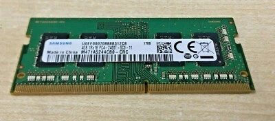 4GB DDR4 Laptop RAM (1Rx16) Samsung PC4-2400T M471A5244CB0 - CRC (one module) - Image 1 of 4