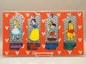 Alice Snow White Pinocchio Pooh Bookmark Set Tokyo Disneyland Anime Japan Y685 - Picture 1 of 3