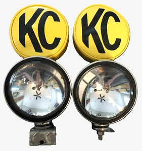 KC HILITES 6" LIGHT LAMP OFFROAD Yellow Cover DAYLIGHTER TRUCK JEEP 2 Vintage - Picture 1 of 24