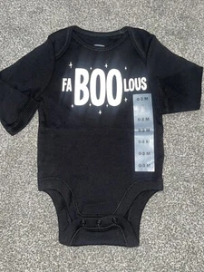 Neu mit Etikett Baby Mädchen Old Navy 0-3 Monate Halloween Druckknopf Body süß! Faboolous - Bild 1 von 5