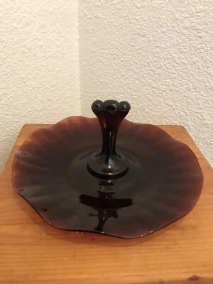 Ruby Red Vintage Tidbit/Candy Dish - Image 1 of 4