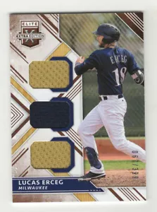 LUCAS ERCEG TRIKOT 2018 PANINI ELITE EXTRA EDITION MILWAUKEE BREWERS 67/399 - Bild 1 von 2