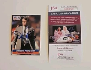 Dan Reeves Autographed 1991 Pro Set card # 144 Broncos Head Coach JSA certified - Picture 1 of 2