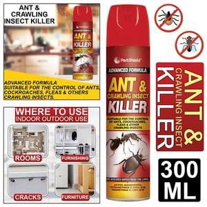 Pestshield Ant & Crawling Insect Killer Spray Can Instant Affect Kill 300ml - Picture 1 of 20