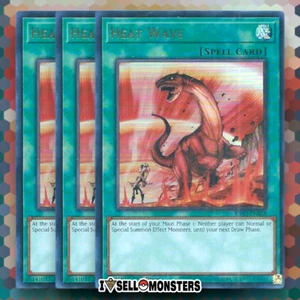 Yu-Gi-Oh! TCG 3x Heat Wave RA03-EN058 x3 YUGIOH! ULTRA - Picture 1 of 2