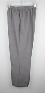 Alfred Dunner Damen grau Pull-On Anzughose Größe 12 voller elastischer Bund Taschen - Bild 1 von 8