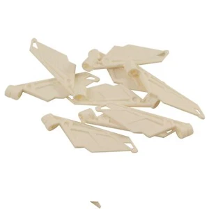10 NEW LEGO Bionicle Wing Small / Tail with Axle Hole White - Picture 1 of 1