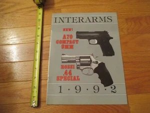 Interarms Gun Firearms Guns 1992 Catalog Brochure 30 pages - Picture 1 of 10
