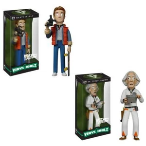 Back to the Future - Marty and Doc Brown 2-pc Set of Vinyl Idolz Statues by Funk - Picture 1 of 4