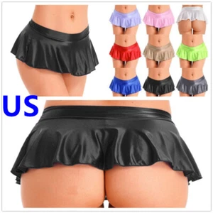 Sexy Womens Pleated Mini Skirt Schoolgirl Micro Short Dress Cosplay Clubwear - Picture 1 of 59