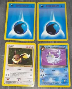 DARK VAPOREON Team Rocket 45/82 Uncommon Pokemon Card Eevee 55/82 - Picture 1 of 7