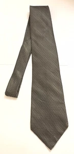 DKNY Mens 100% Silk Tie Necktie Geometric Dark green - Picture 1 of 7