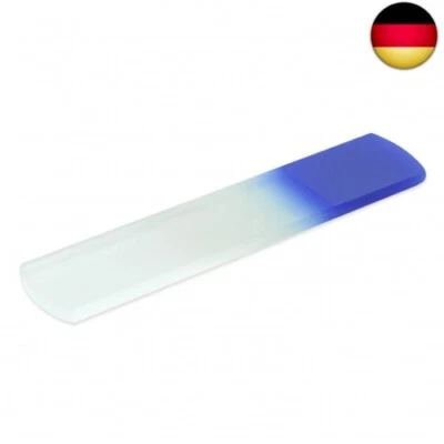 MONT BLEU Von Hand gefertigte Glas-Hornhautraspel - Glas-Fußfeile, echtes gehärtetes Glas