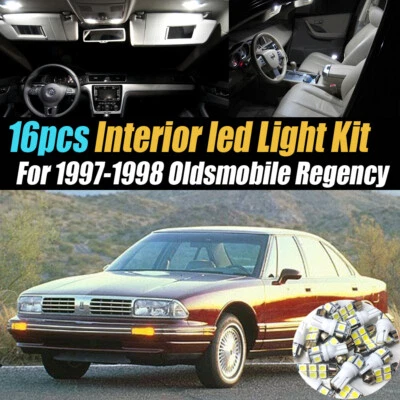Kit de luces LED interiores de coche súper blancas de 16 piezas para Oldsmobile Regency 1997-1998 Foto 1 de 4