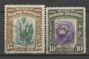 Nº: 128787 - BORNEO NORTE - LOTE DE 2 SELLOS ANTIGUOS - ¡USADOS!! - Imagen 1 de 1