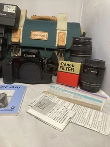 Canon EOS Elan Camera 35mm  Film Camera. Flash,  Manual, Bag & Accessories - Picture 1 of 24
