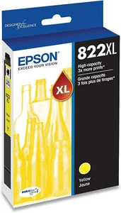 Genuine Epson T822XL Yellow High Yield Ink (T822XL420-S) - Exp.: 2025 - 2026 - Picture 1 of 1
