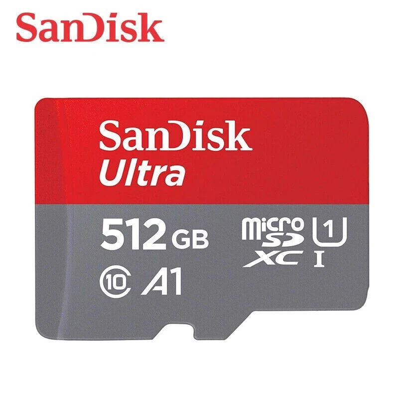 SanDisk 512GB Ultra microSDXC A1 UHS-I C10 TF Memory Card up to 150MBs UK Post - Image 1 of 4