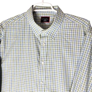 Untuckit Dubois faltenfreies Hemd Herren XL Knopf kariert Langarm Business - Bild 1 von 9