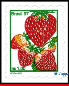 2636g BRAZIL 1997 STRAWBERRIE (MORANGO), FRUITS, RHM 743, MNH - Picture 1 of 2
