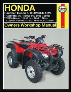 Haynes Repair/Service Manual 00-05 TRX350/97-09 TRX250/01-09 TRX250EX (M2553) - Picture 1 of 1