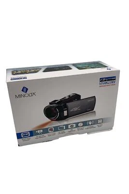 Minolta MN4K25NV 4K Ultra HD Camcorder w/ SD Card Black - Image 1 of 2