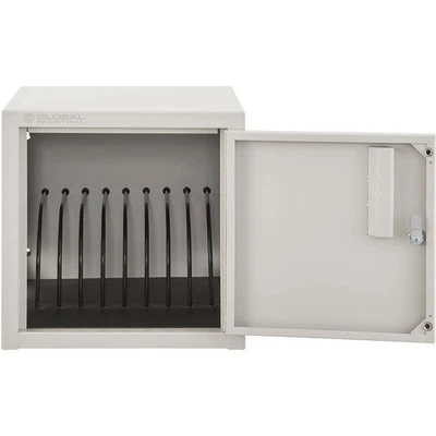 Global Industrial Wall/Desk Tablet Charging Station for 8 Devices Beige - Image 1 of 4