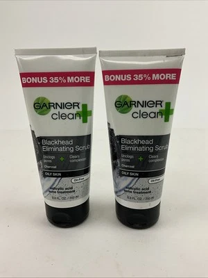 NUEVO Exfoliante Garnier Clean para eliminar espinillas 5, oz/145 ml - (paquete de 2) Foto 1 de 2