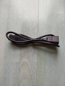 Kaltgeräteverlängerung C13 C14 PC Monitor Stromkabel Verlängerungskabel schwarz - Afbeelding 1 van 4