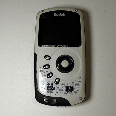 Kodak Play Sport ZX3 Video Camera Water Resistant HD 5MP EIS White -parts  - Image 1 of 4