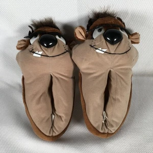 Pantofole Personaggio Vintage 1988 Warner Bros Looney Tunes TASMANIAN DEVIL Taglia M - Foto 1 di 13