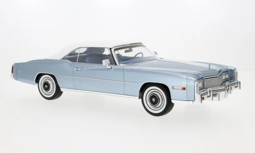 Cadillac Eldorado Convertible 1976 Blu Metallizzato Modellino 1:18 MCG - Immagine 1 di 1