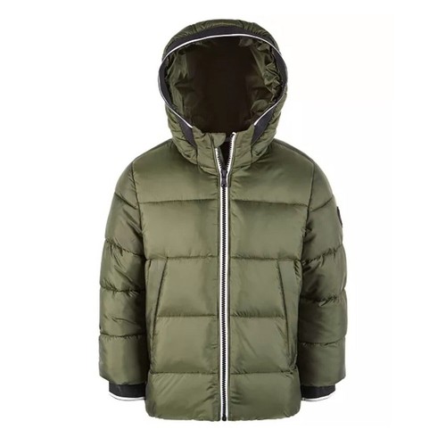 Michael Kors Giacca Cappotto Tampone Cappuccio Imbottibile Piumino Verde Scuro 10 12